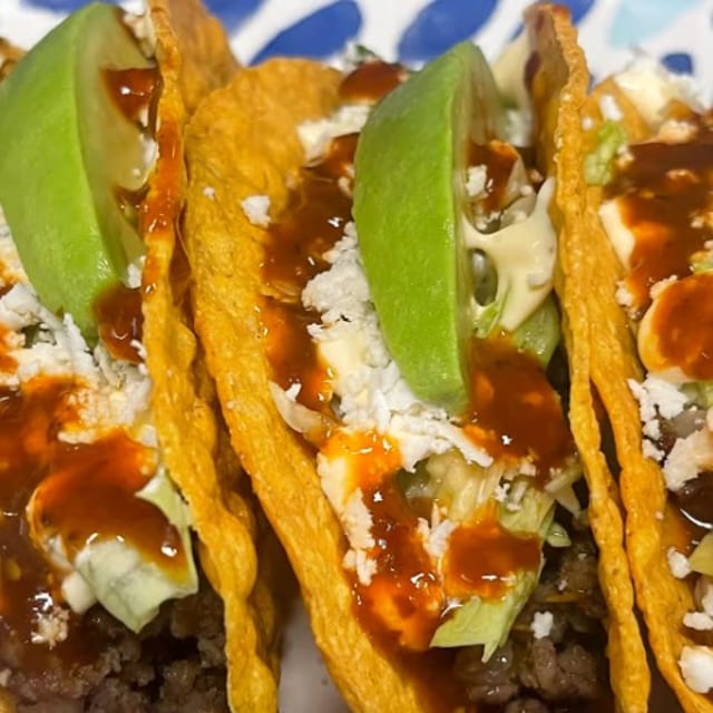 3 Crispy Tacos.